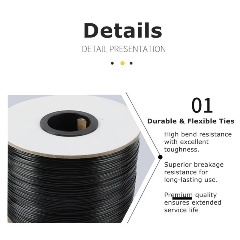 JH Binddraad Twist Tie Ijzeren Kern Kabel Zip Tie