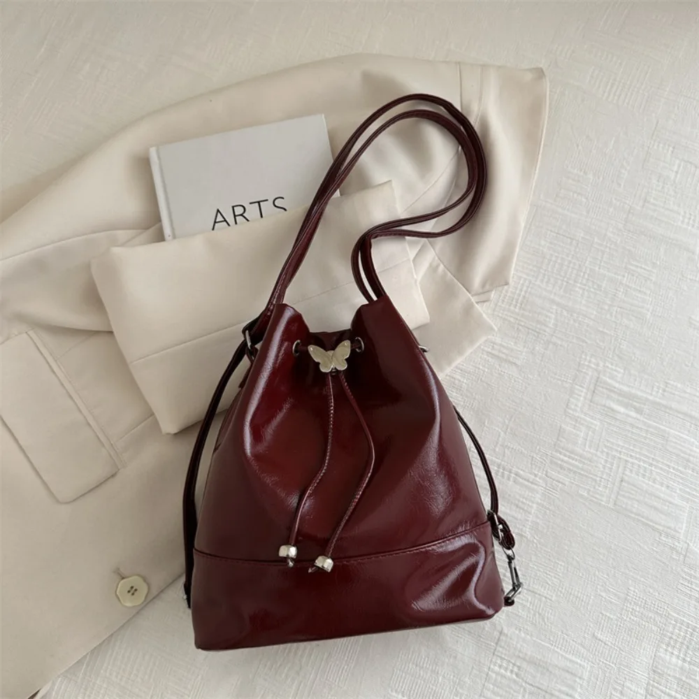 أزياء Preppy نمط بو Bowknot حقيبة الظهر الحلو الترفيه الطلاب على ظهره بسيطة سعة كبيرة الرباط دلو حقيبة التسوق