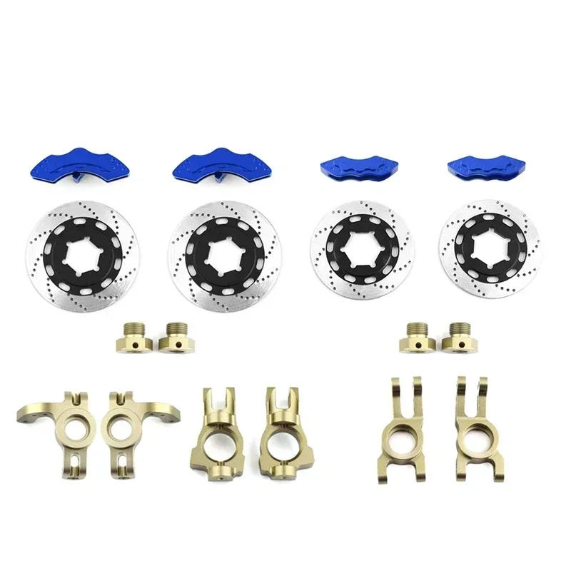 1 Set Simulation Disc Brake Set Caliper for 1/7 KM Raytheon Rally Car C3 E8414 E8415 RC Car Upgrade Accessories