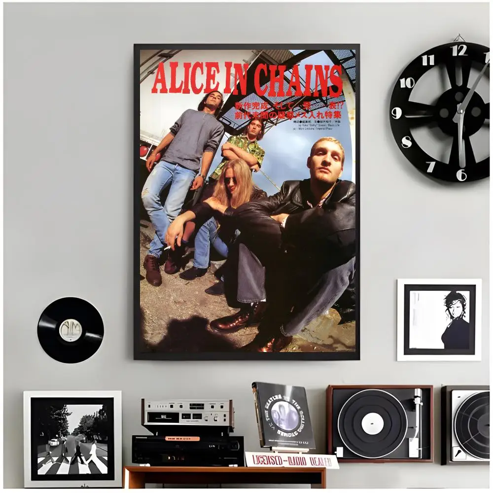 rock band A-Alice in Chains Poster Modern Wall Art Home Decor Living Room Decorative Print Unframed