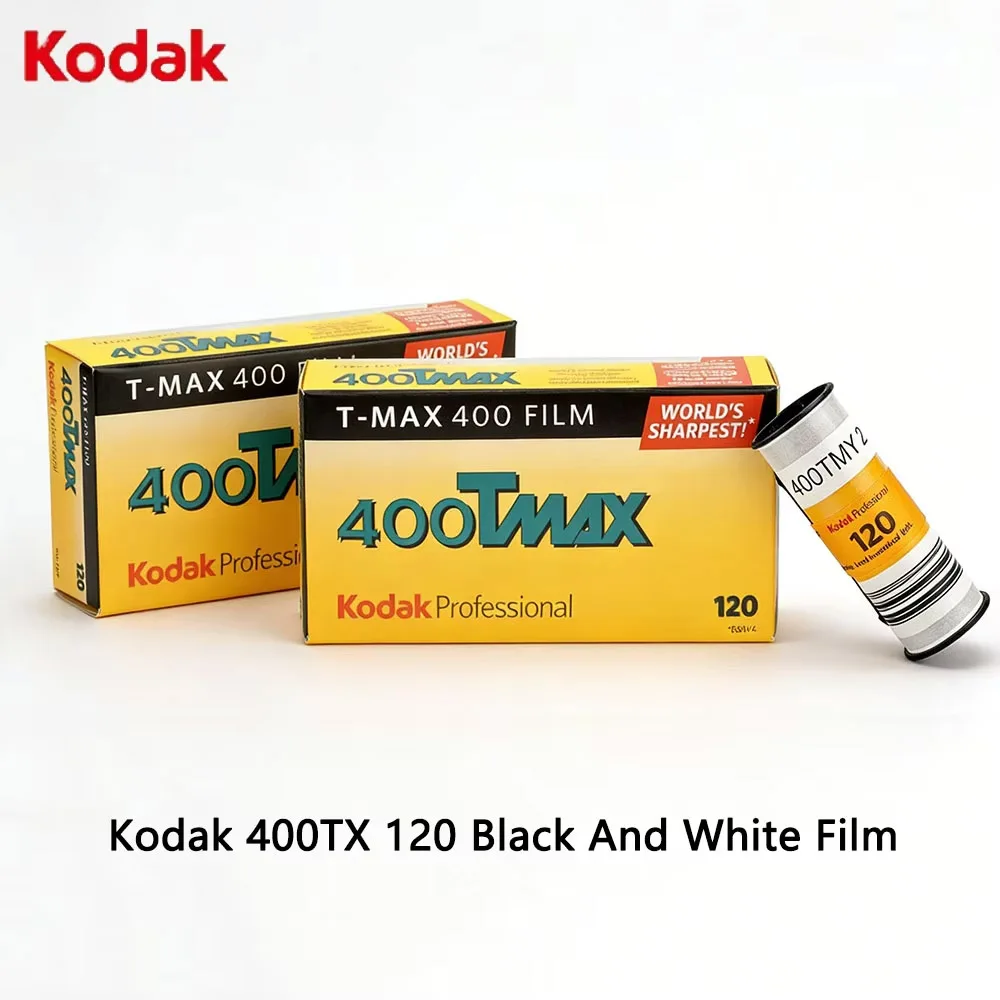 Kodak TRI-X 120 Black And White Film Original IOS 400 400TX Professional Negative Film 1 2 5 6 Rolls (Expiration Date: 2027)
