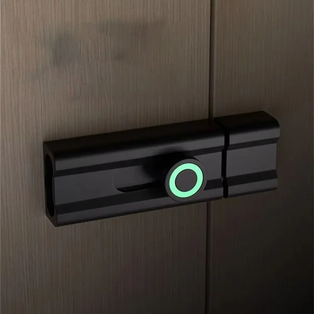 

Durable Anti-theft Luminous Door Buckle Aluminum Alloy No Punching Door Catch Security Door Buckle Closet Window Door