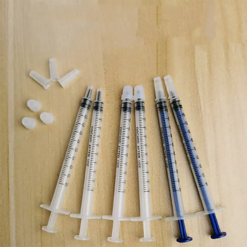 1ML bulk syringe industrial needleless syringe barrel can be equipped with sealing cap plugging head