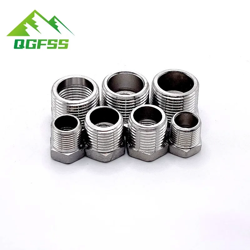 Tonifying Heart Reducer Bushing 1/8" 1/4" 3/8" 1/2" BSP Male/Female Thread SS304 Stainless Steel Pipe Fittings For Water Gas Oil