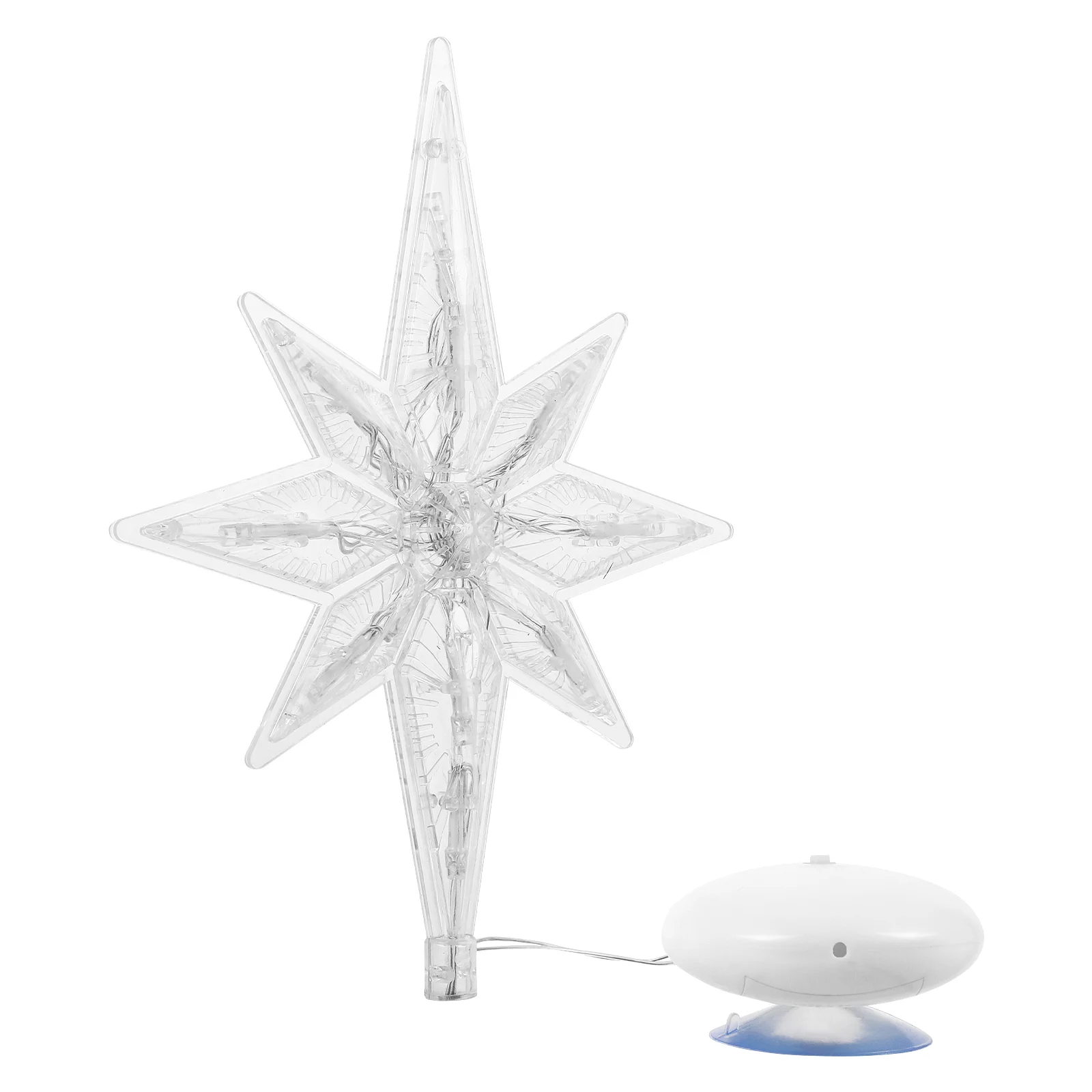 Window Hanging Light up Star for Christmas Polaris Suction Cup Decorative Lights