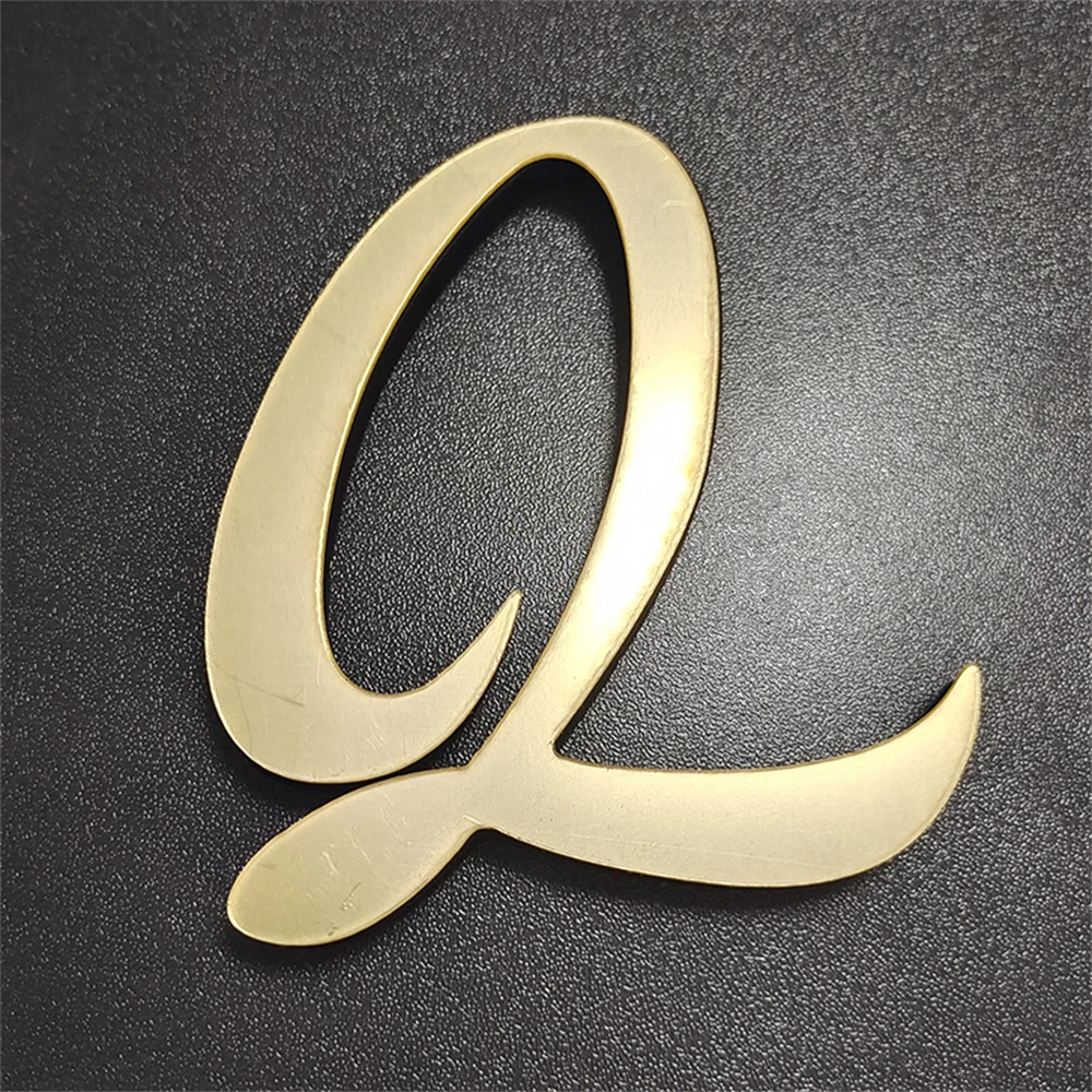 20CM Gold English Letters A-Z Mirror 3D Wall Sticker Decoration Festival Party Wedding Decor Acrylic Mural Peel Stick Wallpaper