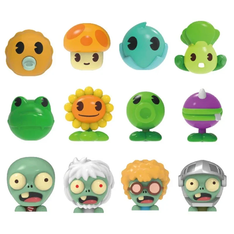 Plants Vs Zombies Q Version Plant Zombie Mini Ornaments Random Lucky Bag 4 Styles Action Figures Anime Collection Ornaments Toys