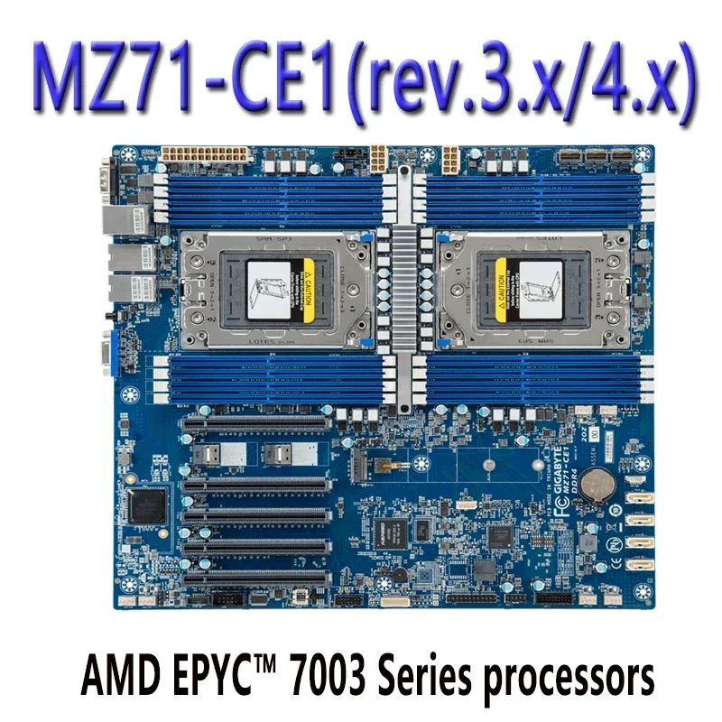 

Для Gigabyte MZ71-CE1 (rev.3.x/4.x) системная плата AMD EPYC 7003 Series, процессор DDR4 протестирован перед отправкой