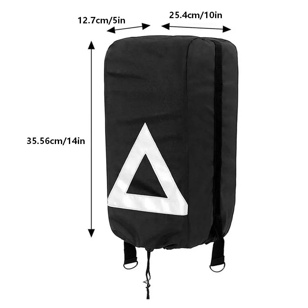 For Trailer and RV Tongue Jack Cover Featuring 420D Oxford Material and Reflective Strip for Low Light Identification