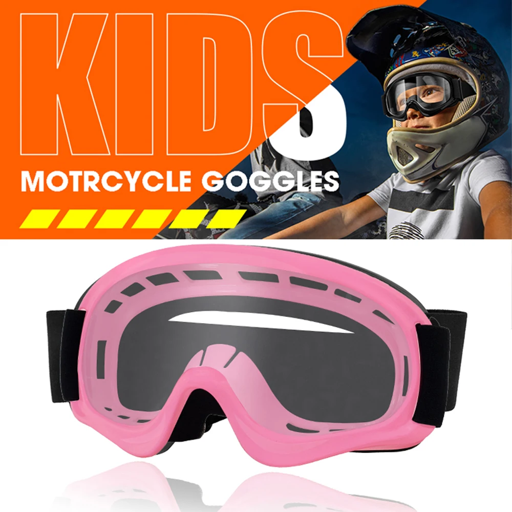 

Детские молодежные очки для квадроциклов для детей 4–14 лет, гибкие очки из ТПУ для верховой езды, защита от ультрафиолета, шлем, совместимые антибликовые ветрозащитные очки