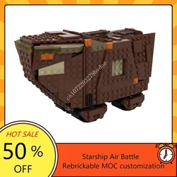 828PCSMOC Space Battle Series Jawa Sandcrawler Model Building Blocks Technology Bricks DIY Creative Assembly Toys Kids Gifts