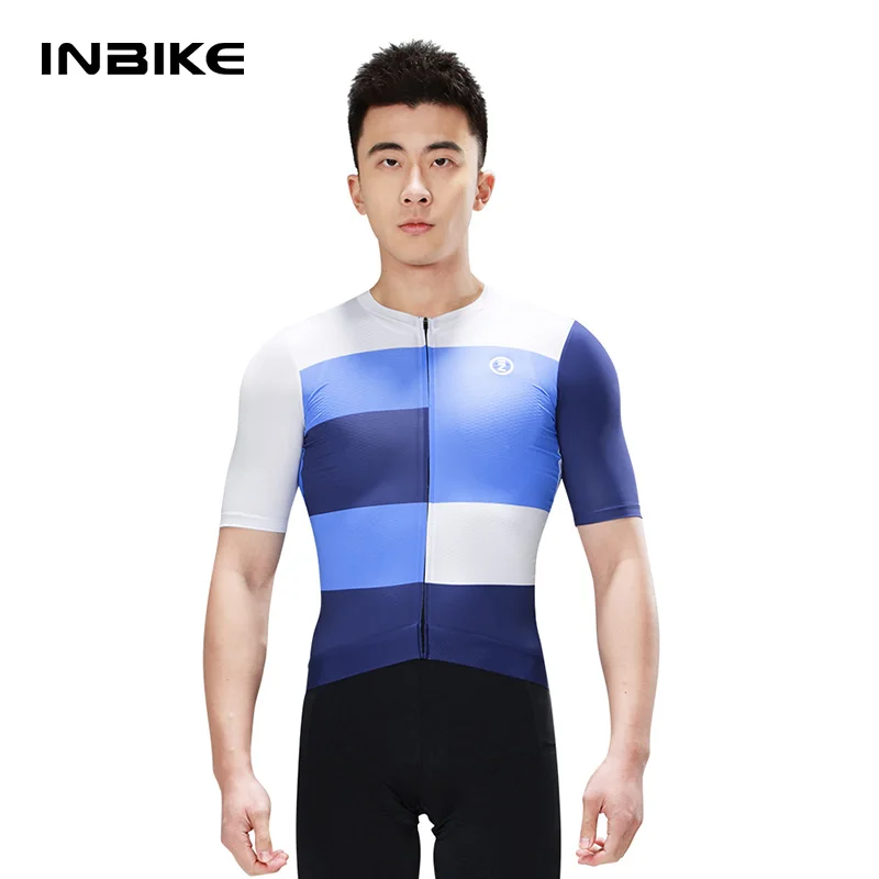 

INBIKE Cycling Jerseys Men's Bike Short Sleeve Summer Road Mountain Bike Clothes Quick-drying Breathable Top Bike Clothing