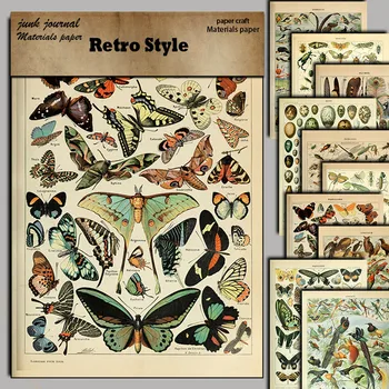 Autocollant en matériau Atlas d'insectes, 10 feuilles, outil de bricolage pour enfants, autocollants d'ordinateur pour bouteilles d'eau, artisanat d'art étanche