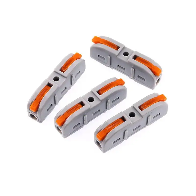 10 Stück Schnellverbinder für Kabel, Ein-Ein-Aus, verbindbar, Press-Typ, Lampenverteiler, weich und hart – Detail 6