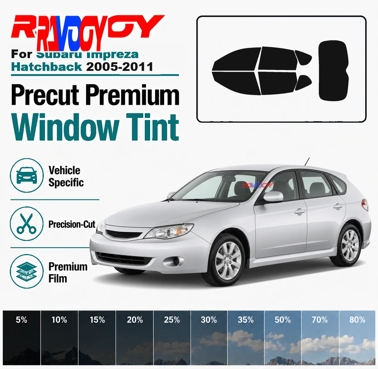 for-subaru-impreza-hatchback-2005-2011-ravooy-pre-cut-window-film-vehicle-specific-full-kit-front-rear-windows-precision-cut