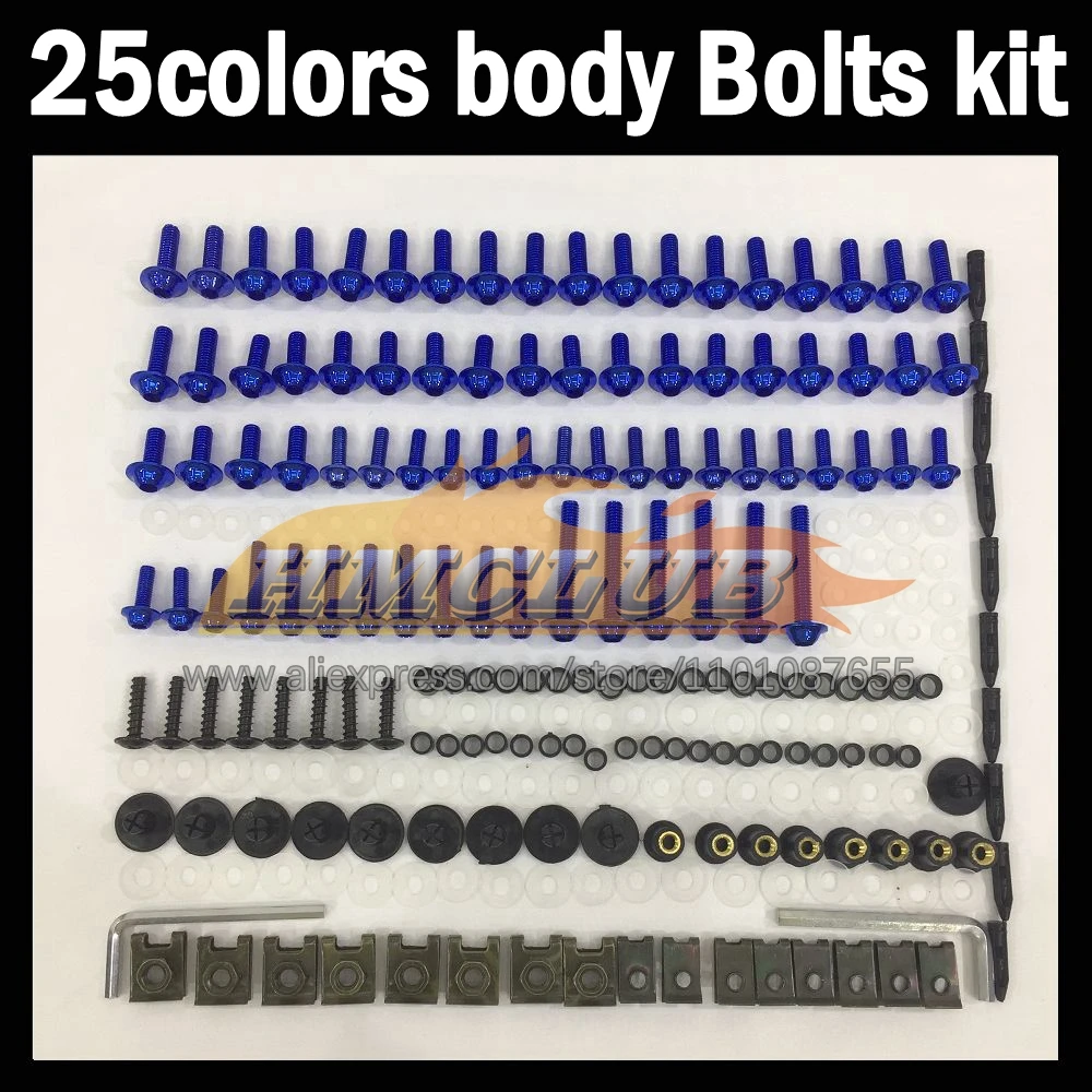 268ps Full Screws Kit Body bolt For SUZUKI SAPC VJ22 RGV-250 RGV250 RGVT250 1990 1991 1992 93 94 95 96 Fairing bolts screw NutS