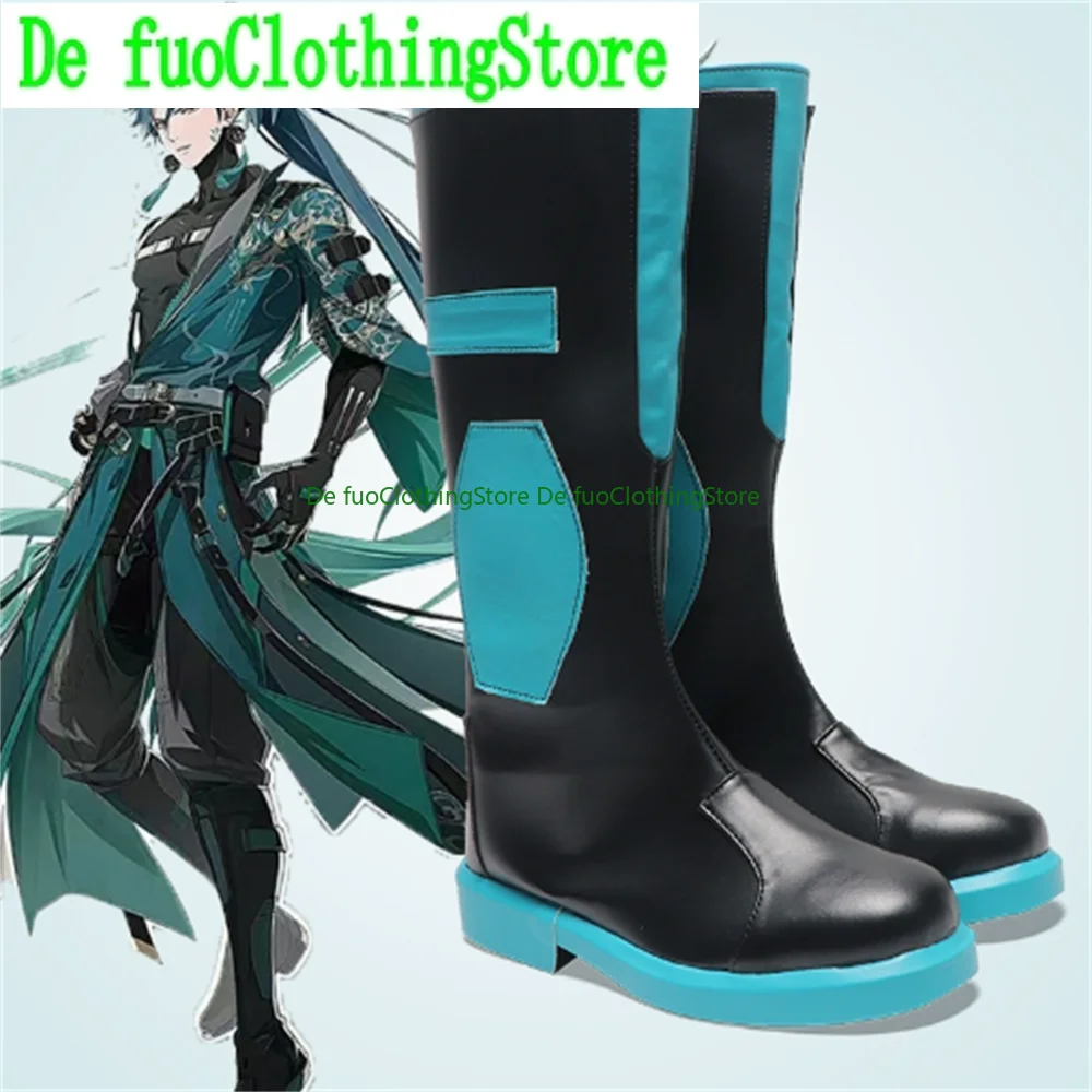 DefuoClothing Jiyan Wuthering Waves تأثيري أحذية الأحذية لعبة أنيمي لعبة لعب الأدوار الأحذية والأحذية حفلة الهالوين
