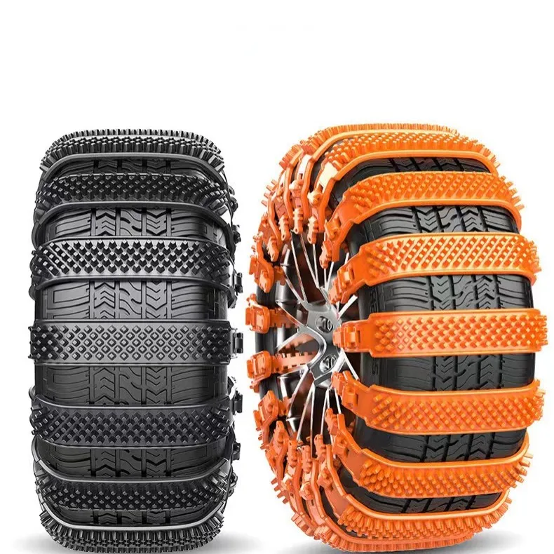 Rubber-Snow-Chain Emergency Plastic Car Universal Anti Skid Snow Wheel Chain Chains for Tires