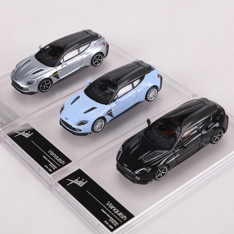 Diecast 1:64 Scale KING MODEL Aston Martin Vanquish Zagato Shooting Alloy Car Model