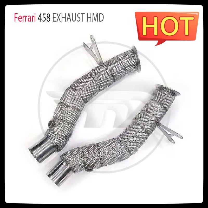 

HMD Car Accessories Downpipe Exhaust System for Ferrari 458 Auto Replacement with Heat Shield