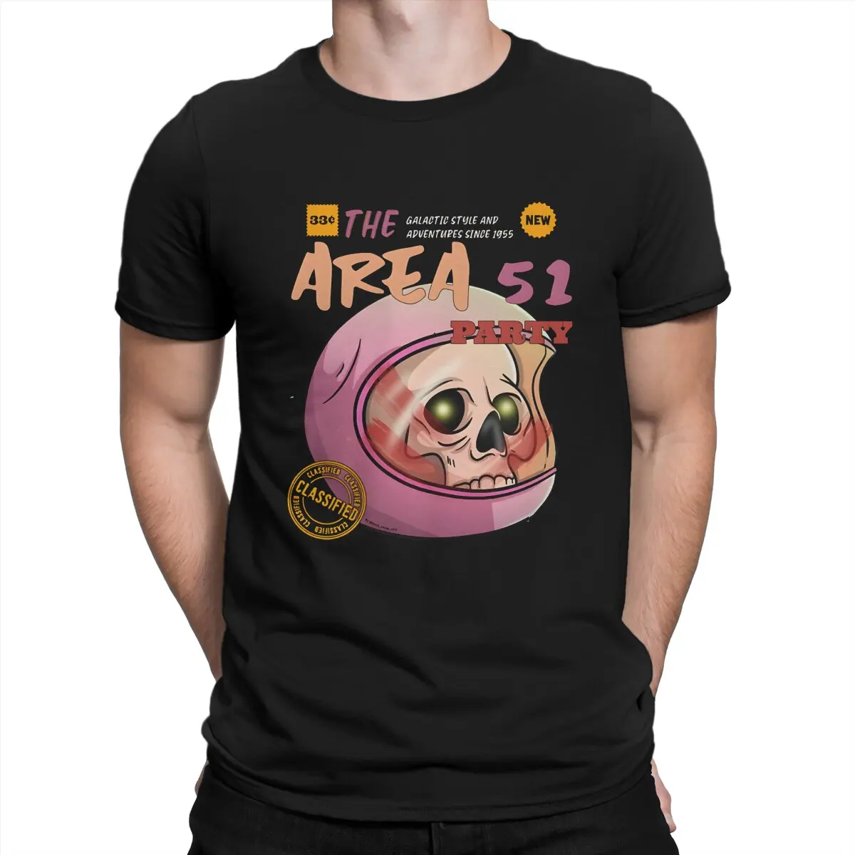 Space Party Alien Skull Hip Hop TShirt Musician Astronaut Leisure T Shirt Newest Stuff For Men Women