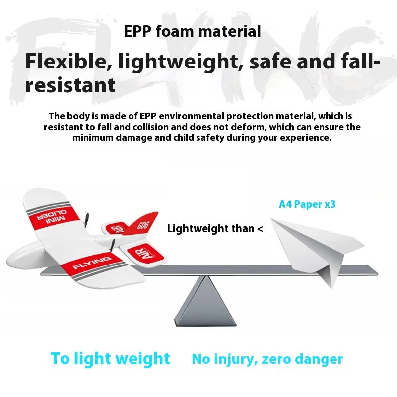 Jouet électrique pour enfants, petit avion solitaire à distance, modèle Kf606, ailes de partenaires, degré de chute