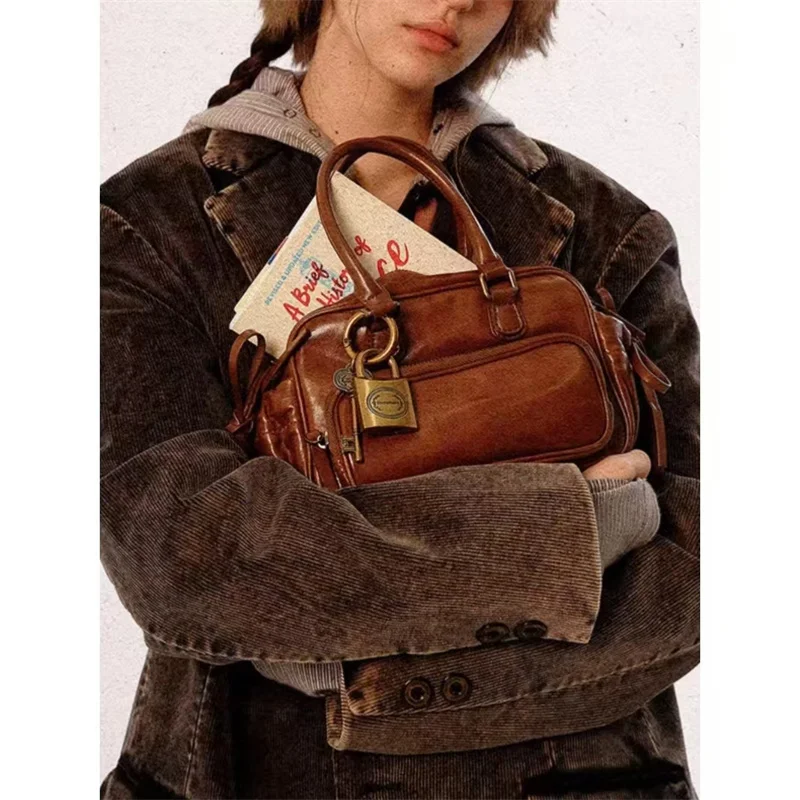 

Современная нейтральная сумка Sle Boston, женская сумка на одно плечо, сумка через плечо, двойная сумка на плечо, простой дизайн