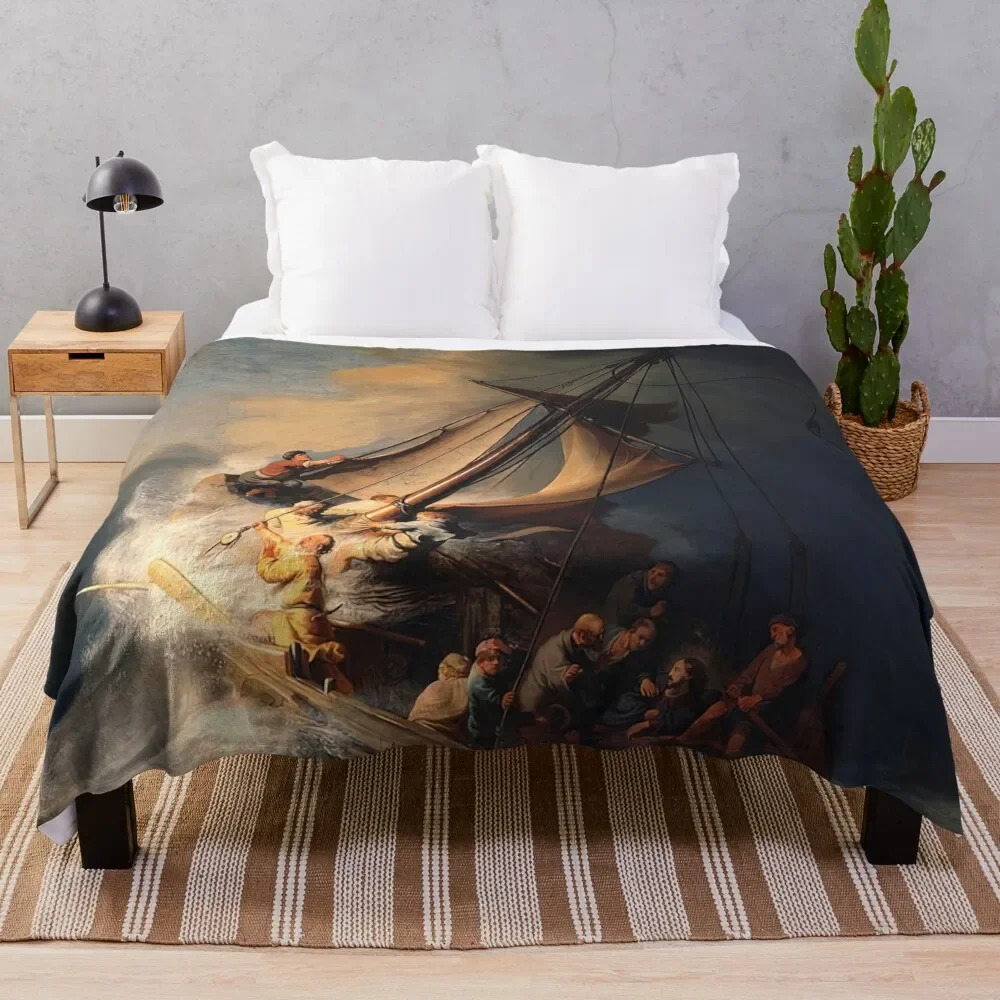 Rembrandt Harmenszoon van Rijn, rembrandt artwork, rembrandt van rijn portrait Throw Blanket Camping Furrys Hair Blankets