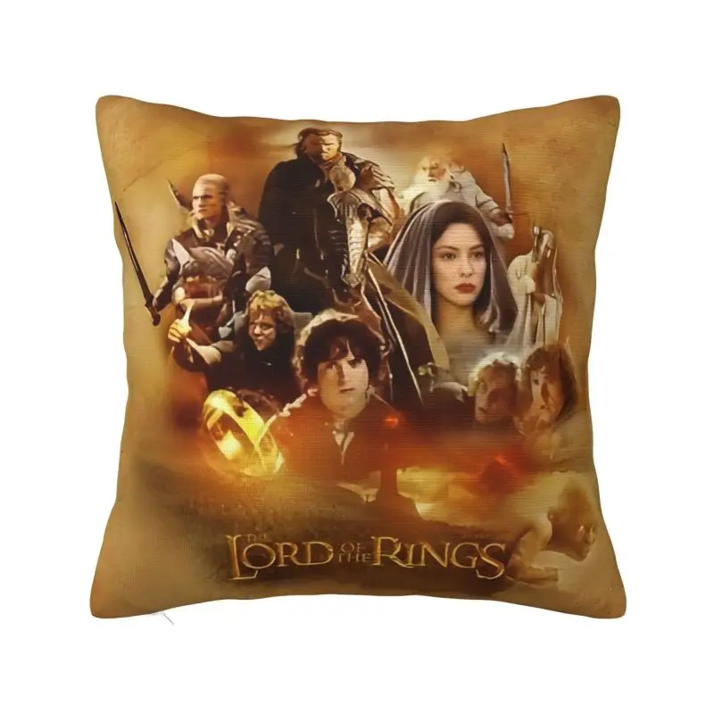 Film The Lord Of The Rings Square Pillowcover Decoration British Fantasy Novel Cushion Cover Throw Pillow for Car Double-sided