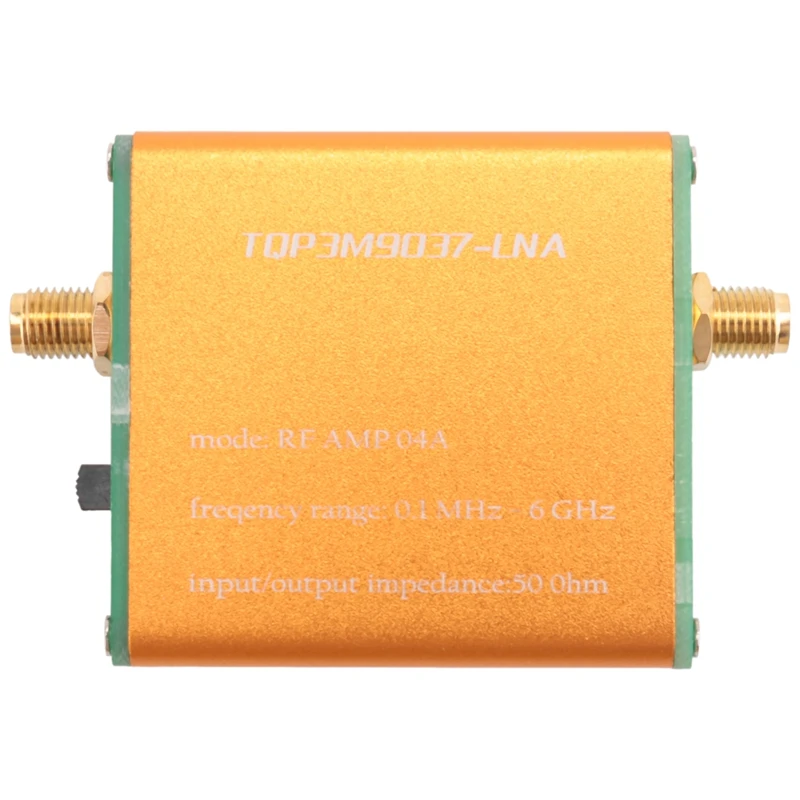 

100K-6Ghz All Band Amplifier HF FM VHF UHF RF Preamplifier High Linearity Ultra-Low Noise Gain Amplifier