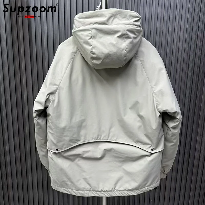 Supzoom New Arrival Casual Embroidery Mens Winter Trendy Hooded cotton-padded Suit Couple Cotton-padded Jackets And Coats