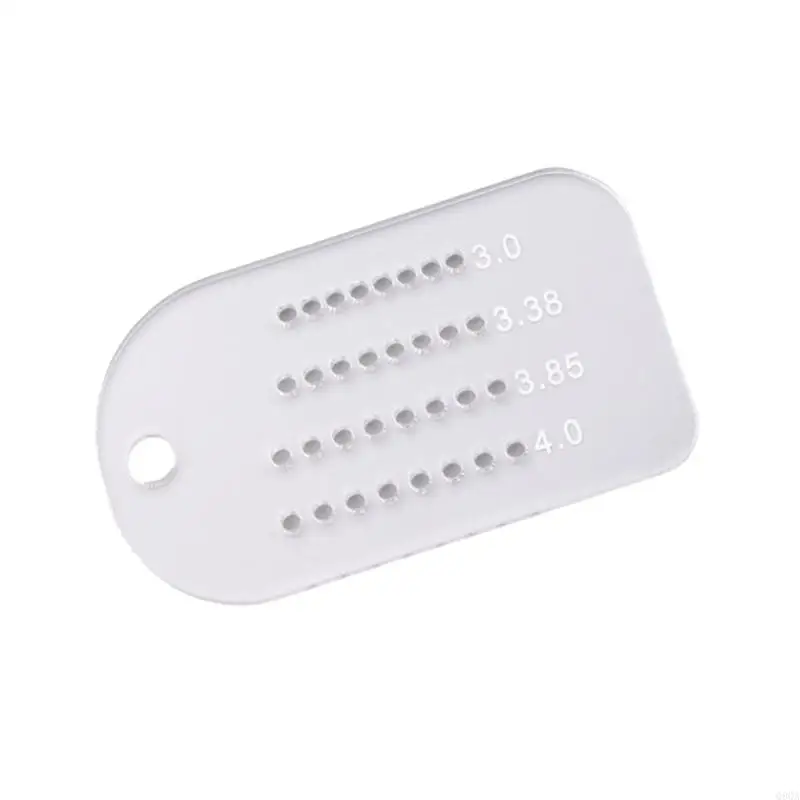 Q9QA Clear Acrylic Punching Aid Plate Leather Stitching Punch Aid Plate Leathercraft Punch Tool, Leather Stitching Aid Plate