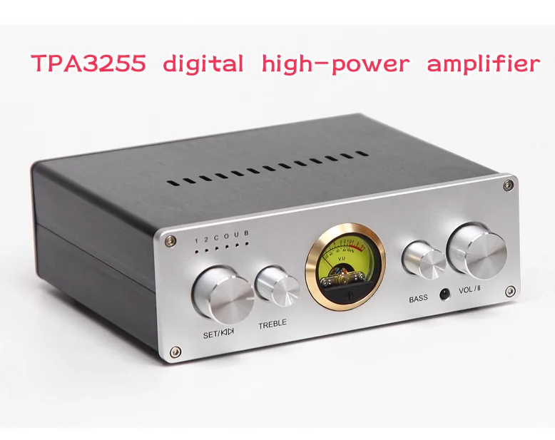 TPA3255 Digital High Power Amplifier Fiber Optic Coaxial USB Computer Decoding Bluetooth 5.0 Remote Control Class D