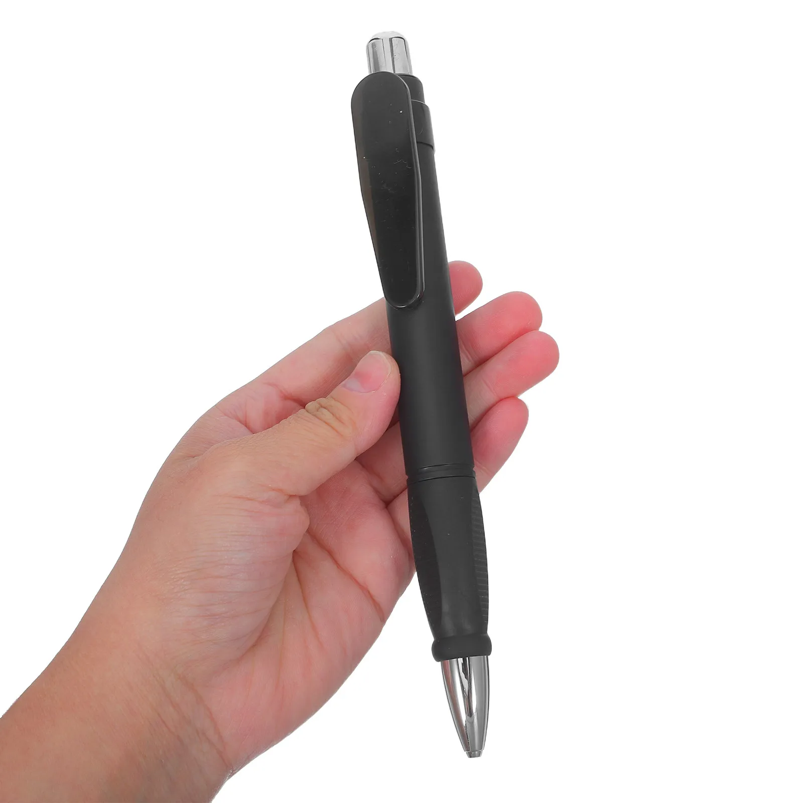 3Pcs Ballpoint Pens Retractable Thick Grip Easy Hold Ergonomic Black Ink 1.0mm Smooth Writing Work School Note Taking Planner