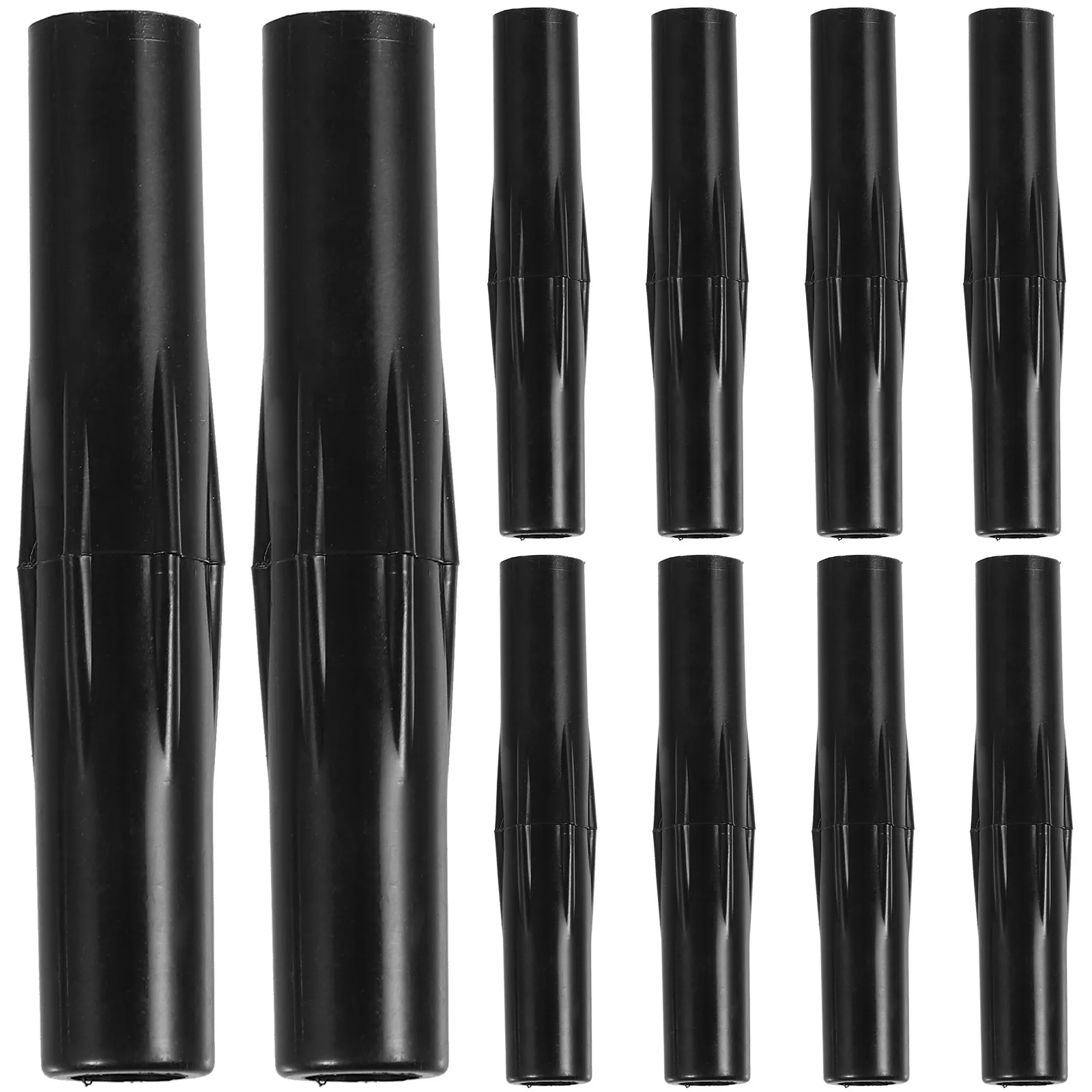 10Pcs Flagpole Connector Sleeve Heavy Duty ABS Flagpole Joints Coupler for Signage Flagpoles Extension Linking Adapter Kit