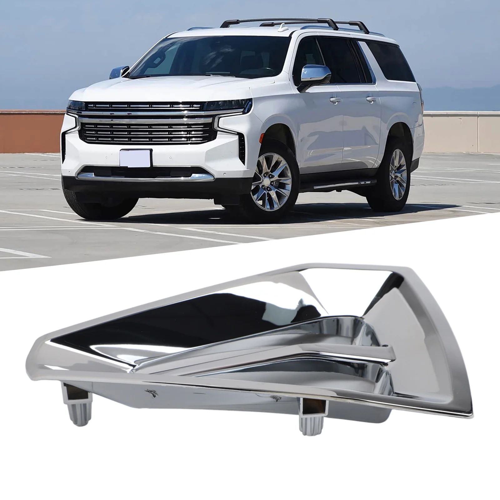 Chrome Spoke Insert for 22 Wheels Fit for SILVERADO and For SURBURBAN 2021-2023 Models Direct Replacement Part 84803478