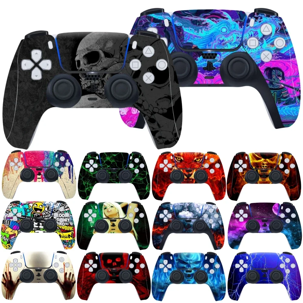 Decal Skin Sticker For PlayStation 5 Gamepad Controller Joystick Gameing Accessories Protective Anti-slip dust Stickers PS5