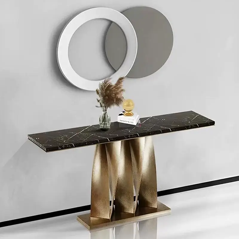 

Italian marble entrance table, living room aisle against the wall, corridor, long strip, entrance entrance rack