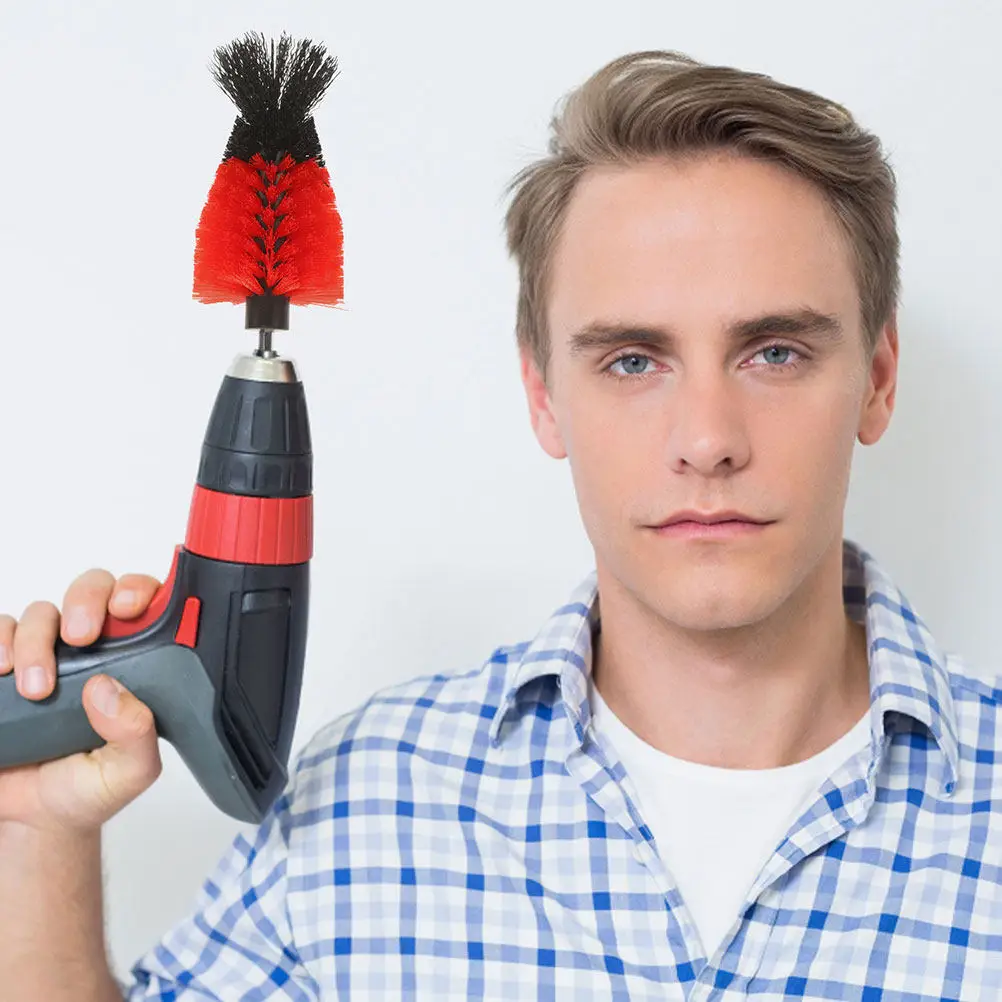 Drill Brush Attachments Heavy Duty Steel PP Scrubbers Polishing Discs for Drill Tile Bathroom Kitchen Car Wheel Cleaning