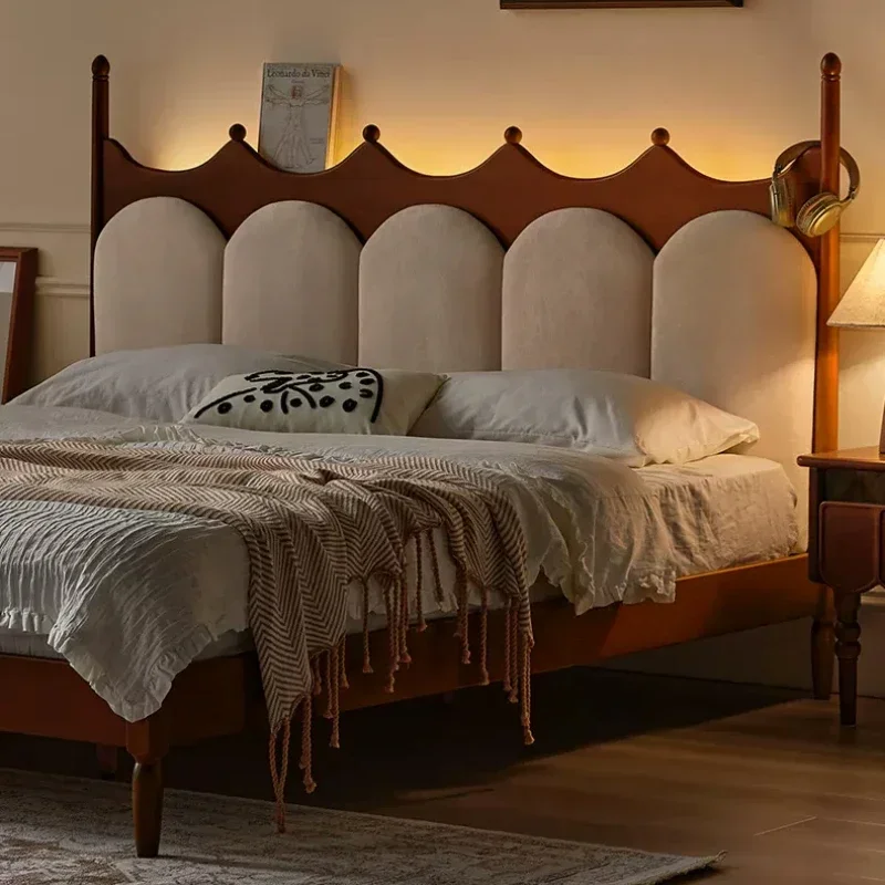 

Simple Modern Luxury Double Bed Wood Queen Italian 180X200 Headboards Beds King Twin Hotel Lit De Chambre A Coucher Furniture
