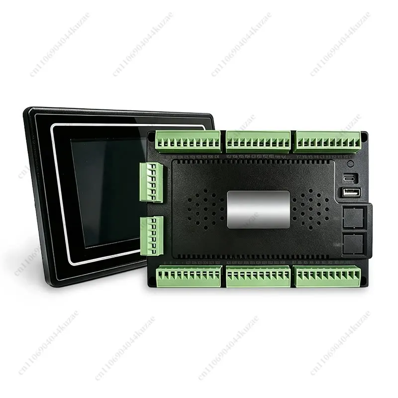 Industrial PLC‑HMI All‑In‑One Touchscreen, Human‑Machine Interface Compatible with FX3U, High‑Speed Pulse Output