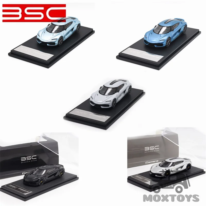 

BSC 1:64 Gemera Grey White Transparent Blue Ice Blue Black Silver Diecast Model Car