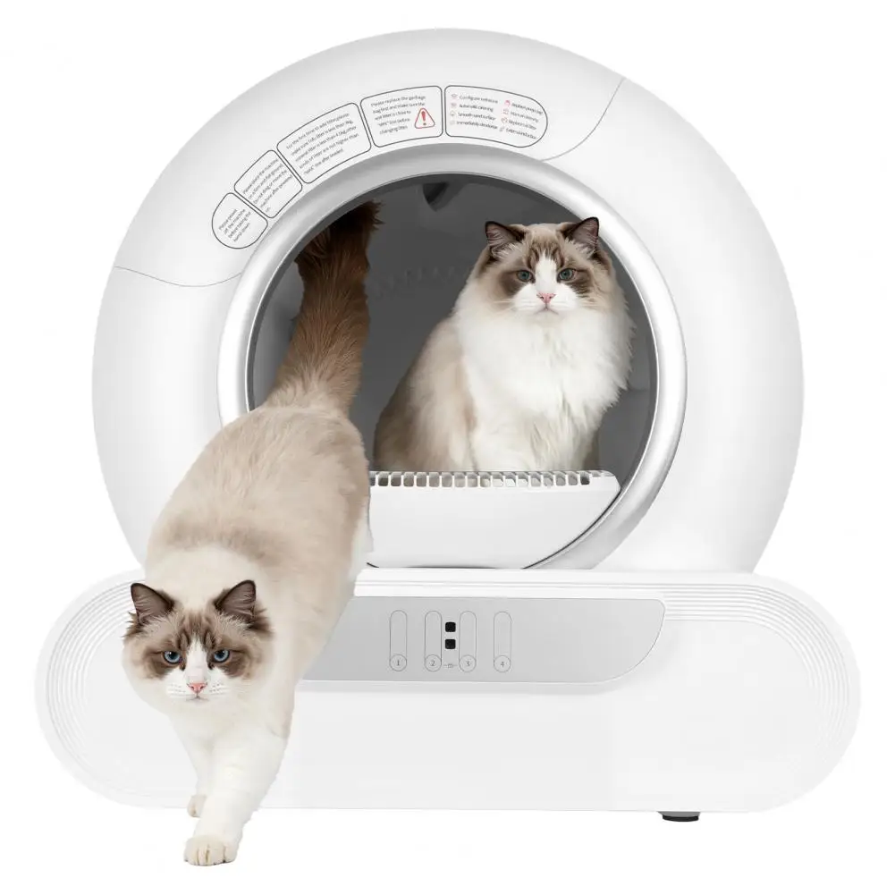 Automatic Self-Cleaning Cat Litter Tray APP WiFi Control Electric Smart Litter Box Spacious Entrance Odor-Free Pet Toilet_voghion.com
