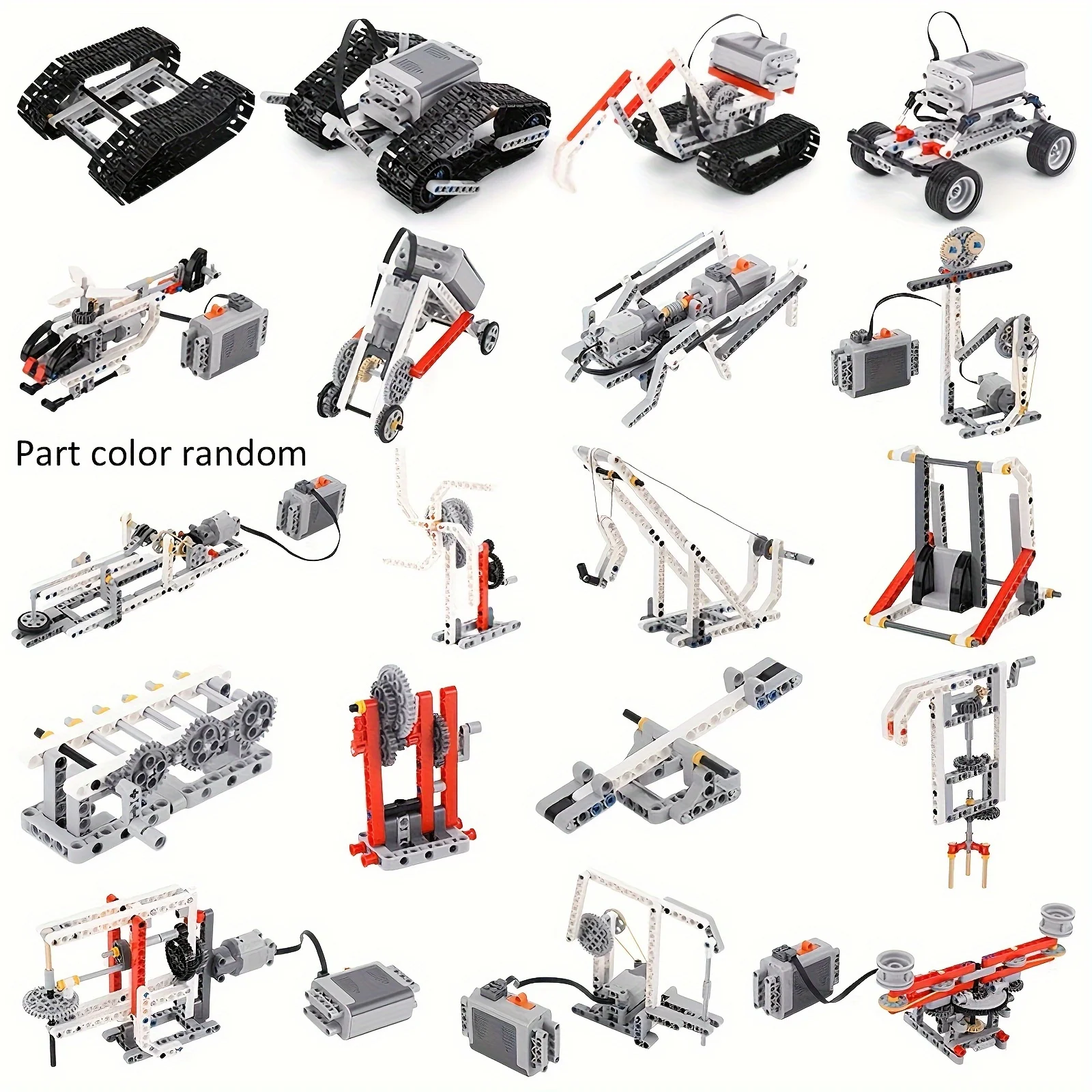 548pcs STEM Robotics Building Blocks Set, Technic Mechanical Gears Construction Kit, Educational Engineering MOC Bricks, Creativ