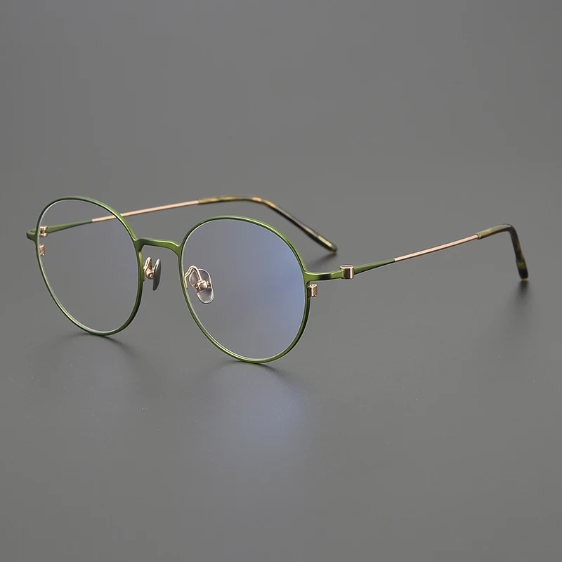 

2025 new 7G ultra-light pure titanium glasses frame, retro glasses frame, men's and women's literary glasses, myopia glasses