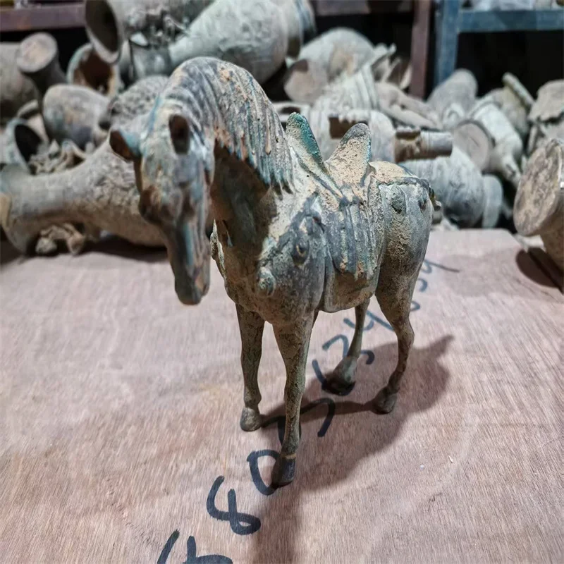 Old Bronze Be unearthed, China Come From FOLK Collection Copper warhorse