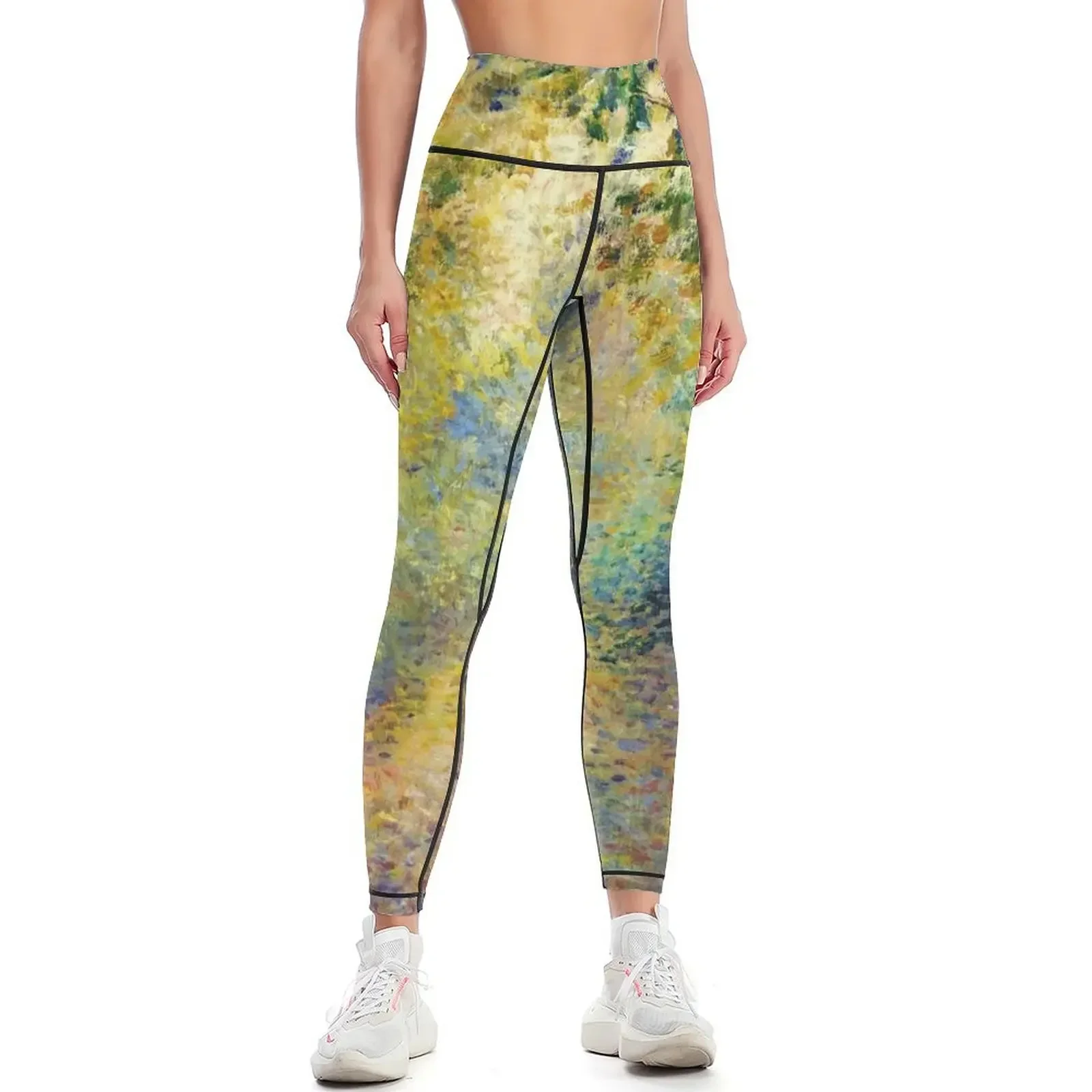 

Pierre-Auguste Renoir In the Woods Leggings Jogger pants sportswear gym gym top Womens Leggings