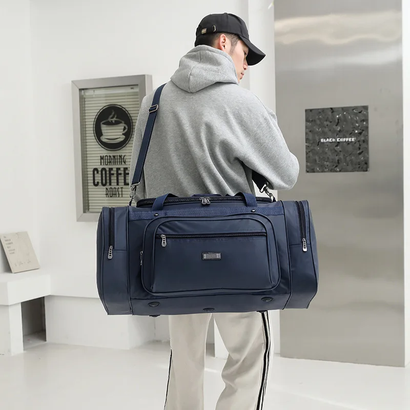 Bolsa de viaje de gran capacidad para hombre, ropa de trabajo de gran tamaño, de mano, de gran tamaño, de viaje, de embarque, de hombro