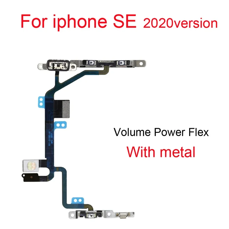 Nieuwe Aan/Uit-Knop Aan Uit Flex-Kabel Voor Iphone 5S Se 2016 2020 Dempen Volumeschakelaar Connector Lintonderdelen