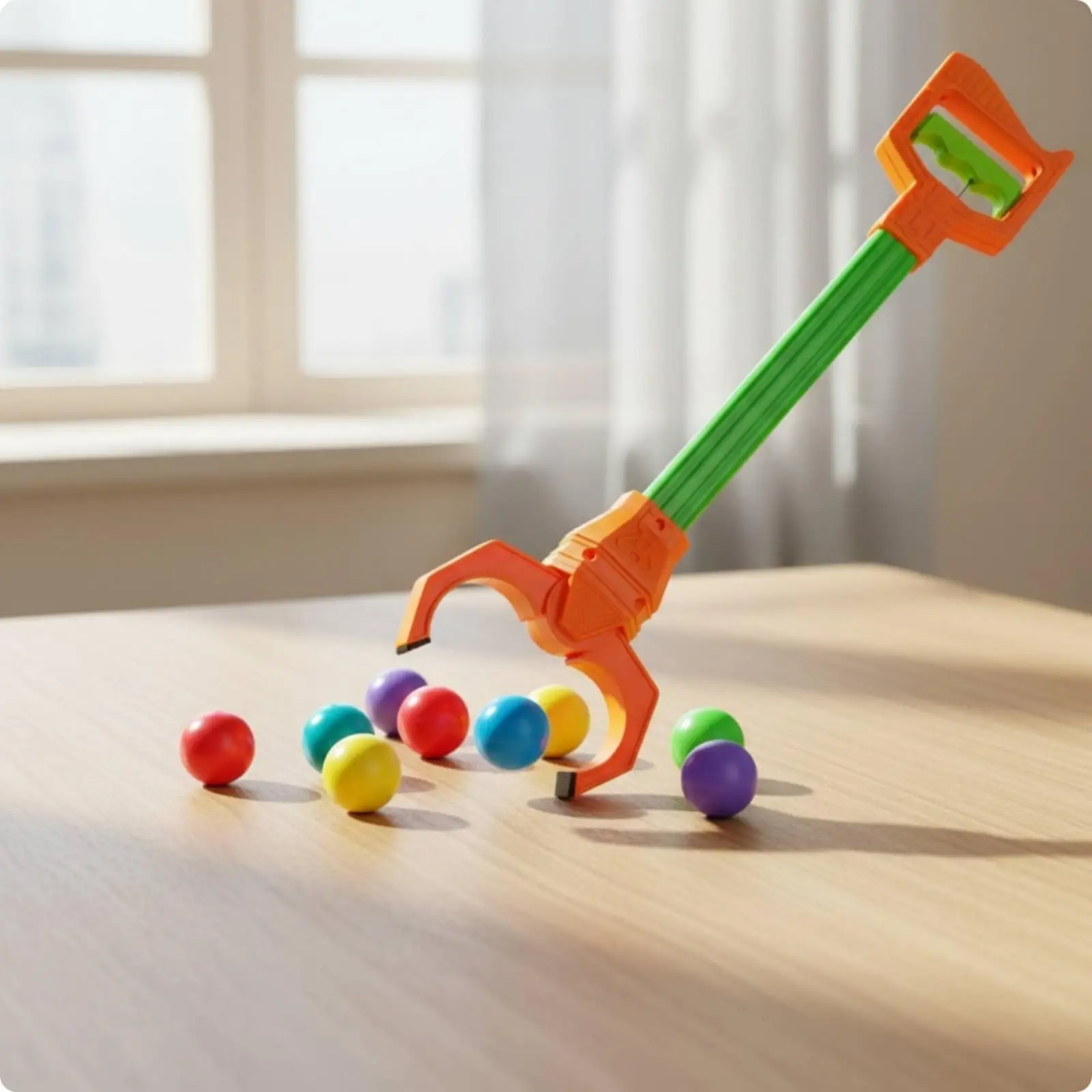 Claw Style Mechanical Grabber Device for Household Bending Free Pickup Ergonomic Lever Operation Lightweight ABS Plastic Tool